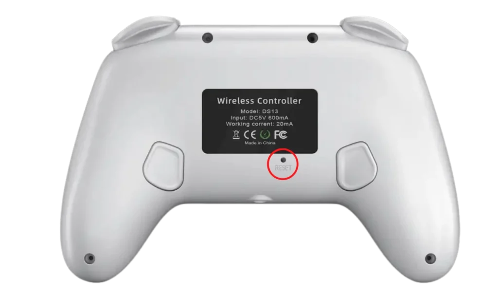 Gamepad backside
