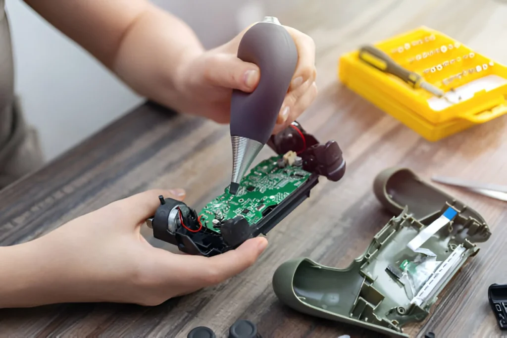Gamepad controller cleaning
