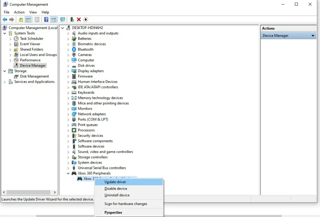 Update or Reinstall Controller Drivers