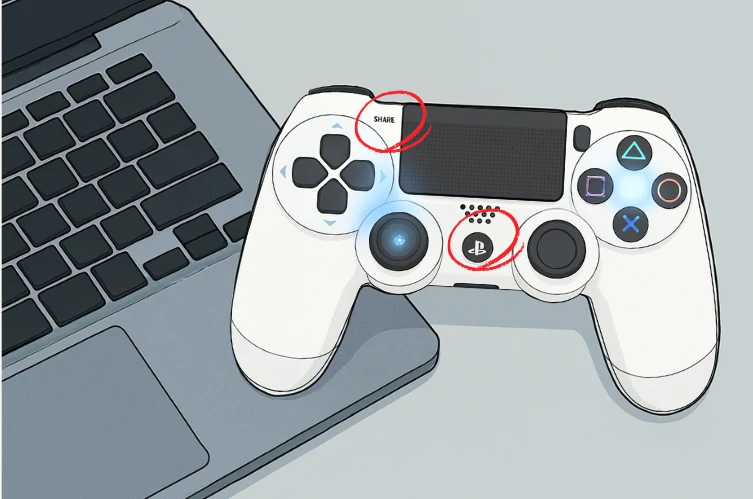 Connect a PS4 Controller with Bluetooth